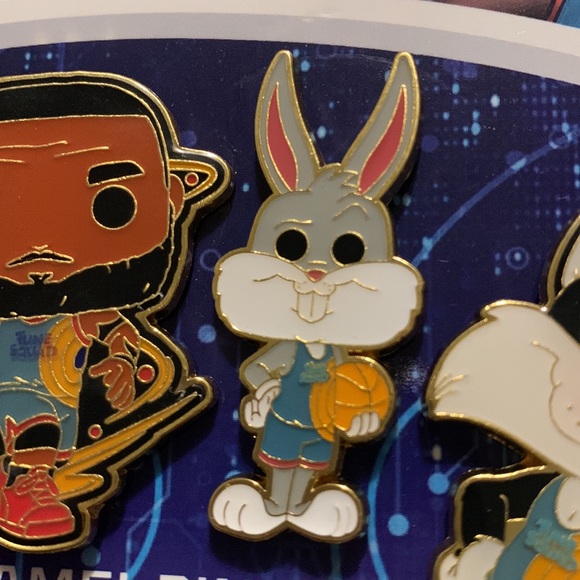 4 Pcs Funko POP Space Jam A New Legacy Pin Set Tune Squad Walmart Exclusive New - Picture 7 of 8